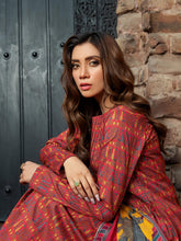 Load image into Gallery viewer, Unstitched Printed Lawn 3pc Suit (Code:U1514RED)