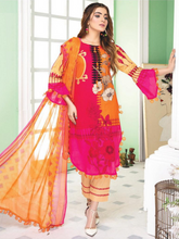 Load image into Gallery viewer, Almirah Unstitched Embroidered Printed Lawn Suit DA002