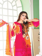 Load image into Gallery viewer, Almirah Unstitched Embroidered Printed Lawn Suit DA002