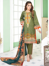 Load image into Gallery viewer, Almirah Unstitched Embroidered Printed Lawn Suit DA003