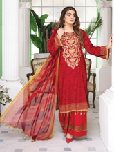 Load image into Gallery viewer, Almirah Unstitched Embroidered Printed Lawn Suit DA004