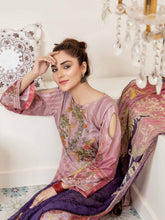 Load image into Gallery viewer, Bin Dawood - Ayesha Samia 3pc Unstitched Embroidered Digital Printed Luxury Lawn Suit D-01