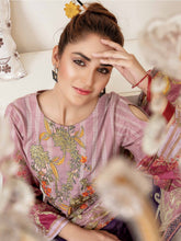Load image into Gallery viewer, Bin Dawood - Ayesha Samia 3pc Unstitched Embroidered Digital Printed Luxury Lawn Suit D-01