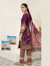 Load image into Gallery viewer, Bin Dawood - Ayesha Samia 3pc Unstitched Embroidered Digital Printed Luxury Lawn Suit D-03