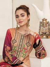 Load image into Gallery viewer, Bin Dawood - Ayesha Samia 3pc Unstitched Embroidered Digital Printed Luxury Lawn Suit D-04