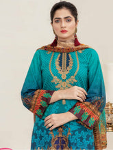 Load image into Gallery viewer, Bin Dawood - Ayesha Samia 3pc Unstitched Embroidered Digital Printed Luxury Lawn Suit D-05