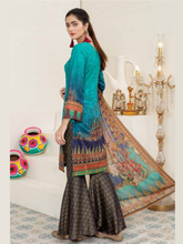 Load image into Gallery viewer, Bin Dawood - Ayesha Samia 3pc Unstitched Embroidered Digital Printed Luxury Lawn Suit D-05