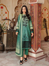 Load image into Gallery viewer, SANJ 3pc Unstitched Embroidered Digital Printed Premium Winter Khaddar Suit S-01
