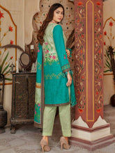 Load image into Gallery viewer, SANJ 3pc Unstitched Embroidered Digital Printed Premium Winter Khaddar Suit S-03
