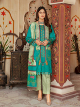 Load image into Gallery viewer, SANJ 3pc Unstitched Embroidered Digital Printed Premium Winter Khaddar Suit S-03