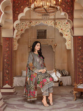 Load image into Gallery viewer, SANJ 3pc Unstitched Embroidered Digital Printed Premium Winter Khaddar Suit S-04
