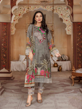 Load image into Gallery viewer, SANJ 3pc Unstitched Embroidered Digital Printed Premium Winter Khaddar Suit S-04