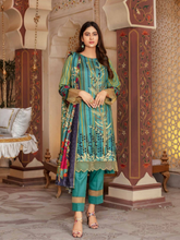 Load image into Gallery viewer, SANJ 3pc Unstitched Embroidered Digital Printed Premium Winter Khaddar Suit S-07