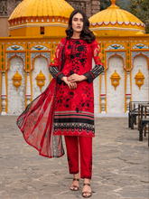 Load image into Gallery viewer, Bin Dawood Tania 3pc Unstitched Embroidered Digital Printed Lawn Suit D‐01