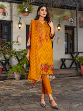 Load image into Gallery viewer, Bin Dawood Tania 3pc Unstitched Embroidered Digital Printed Lawn Suit D‐06