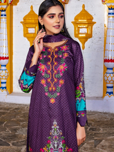 Load image into Gallery viewer, Bin Dawood Tania 3pc Unstitched Embroidered Digital Printed Lawn Suit D‐10