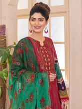 Load image into Gallery viewer, Bin Dawood Zara Sara 3pc Unstitched Embroidered Digital Printed Luxury Lawn Suit DZS-01