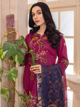 Load image into Gallery viewer, Bin Dawood Zara Sara 3pc Unstitched Embroidered Digital Printed Luxury Lawn Suit DZS-03
