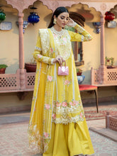 Load image into Gallery viewer, Bin Ilyas Dastak 3pc Unstitched Luxury Embroidered Festive Lawn Suit D11-A