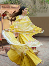 Load image into Gallery viewer, Bin Ilyas Dastak 3pc Unstitched Luxury Embroidered Festive Lawn Suit D11-A