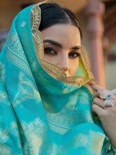 Load image into Gallery viewer, Bin Ilyas Dastak 3pc Unstitched Luxury Embroidered Festive Lawn Suit D12-A