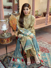 Load image into Gallery viewer, Bin Ilyas Dastak 3pc Unstitched Luxury Embroidered Festive Lawn Suit D13-A