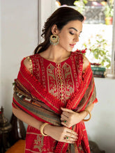 Load image into Gallery viewer, Bin Ilyas Dastak 3pc Unstitched Luxury Embroidered Festive Lawn Suit D14-A