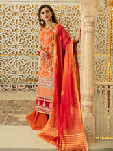 Load image into Gallery viewer, Bin ilyas ‐ Mor Mahal Ki Raniyan Unstitched Luxury Suit - MMR 001B
