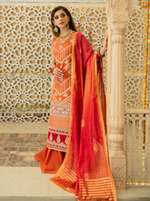 Load image into Gallery viewer, Bin ilyas ‐ Mor Mahal Ki Raniyan Unstitched Luxury Suit - MMR 001B
