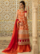 Load image into Gallery viewer, Bin ilyas ‐ Mor Mahal Ki Raniyan Unstitched Luxury Suit - MMR 001B