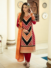 Load image into Gallery viewer, Bin ilyas ‐ Mor Mahal Ki Raniyan Unstitched Luxury Suit - MMR 005A
