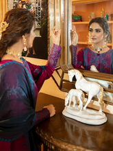 Load image into Gallery viewer, Bin ilyas ‐ Mor Mahal Ki Raniyan Unstitched Luxury Suit - MMR 006A