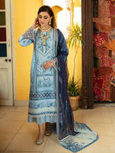 Load image into Gallery viewer, Bin ilyas ‐ Mor Mahal Ki Raniyan Unstitched Luxury Suit - MMR 006B