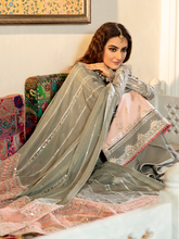 Load image into Gallery viewer, Bin ilyas ‐ Mor Mahal Ki Raniyan Unstitched Luxury Suit - MMR 007A