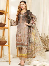 Load image into Gallery viewer, Cottel linen Fabric 3pc Unstitched Suit DH-02