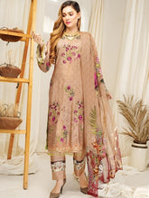 Load image into Gallery viewer, Cottel linen Fabric 3pc Unstitched Suit DH-04