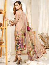 Load image into Gallery viewer, Cottel linen Fabric 3pc Unstitched Suit DH-04