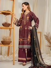 Load image into Gallery viewer, Cottel linen Fabric 3pc Unstitched Suit DH-07