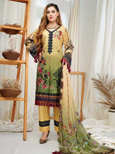 Load image into Gallery viewer, Cottel linen Fabric 3pc Unstitched Suit DH-08