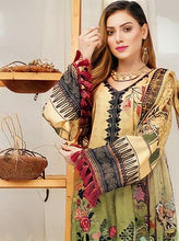 Load image into Gallery viewer, Cottel linen Fabric 3pc Unstitched Suit DH-08