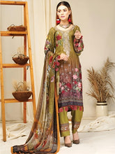 Load image into Gallery viewer, Cottel linen Fabric 3pc Unstitched Suit DH-10