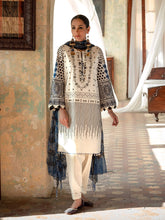 Load image into Gallery viewer, Salitex Faustina 3pc Unstitched Heavy Embroidered Luxury Lawn Suit WK-00989BUT