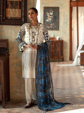 Load image into Gallery viewer, Salitex Faustina 3pc Unstitched Heavy Embroidered Luxury Lawn Suit WK-00989BUT