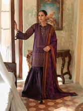 Load image into Gallery viewer, Salitex Faustina 3pc Unstitched Heavy Embroidered Luxury Lawn Suit WK-00992AUT
