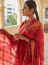 Load image into Gallery viewer, Salitex Faustina 3pc Unstitched Heavy Embroidered Luxury Lawn Suit WK-00992BUT
