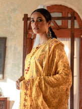 Load image into Gallery viewer, Salitex Faustina 3pc Unstitched Heavy Embroidered Luxury Lawn Suit WK-00993AUT