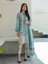 Load image into Gallery viewer, Florent Everyday Wear 3pc Unstitched Digital Printed Lawn Suit FL-P3A