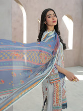 Load image into Gallery viewer, Florent Everyday Wear 3pc Unstitched Digital Printed Lawn Suit FL-P4B