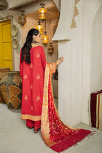 Load image into Gallery viewer, GRACE 3pc Unstitched Luxury Embroidered Jacquard Karandi Suit RA-21-RK-D12