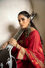 Load image into Gallery viewer, GRACE 3pc Unstitched Luxury Embroidered Jacquard Karandi Suit RA-21-RK-D12